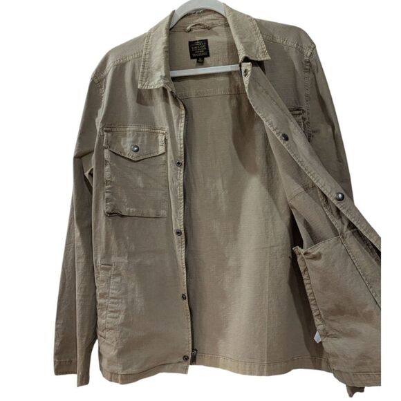 Lucky Brand Type L-54C Twill Utility Jacket Men's M Tan Textured - Picture 5 of 8